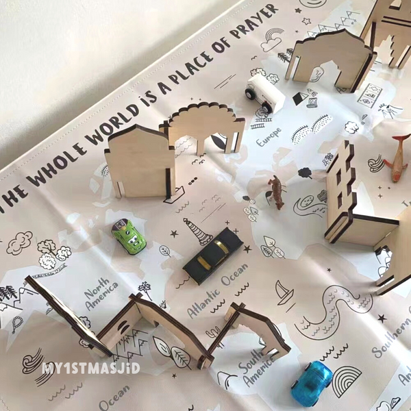 Masjid Map & Wood Village Bundle